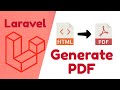 Generate PDF from HTML Using Laravel Snappy Package