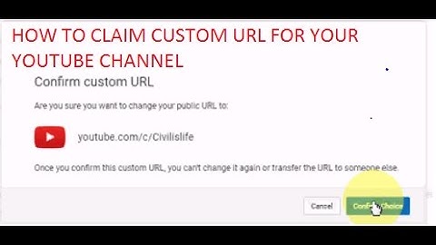 How to claim/get a custom URL for youtube Channel..