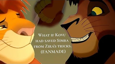 What if Kovu had saved Simba from Zira