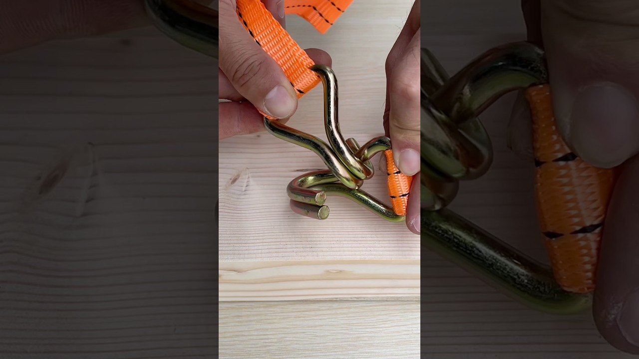 How to secure a cargo tie-down strap so it won’t slip.