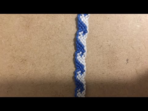 Tutorial sobre como fazer uma pulseira onda