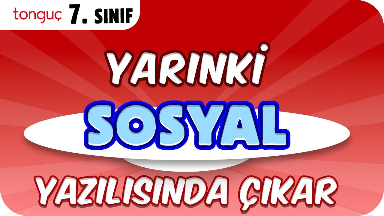 YARINKİ SOSYAL YAZILISINDA ÇIKAR❗ ✍🏻 7.Sınıf 1.Dönem 2.Yazılı #2026