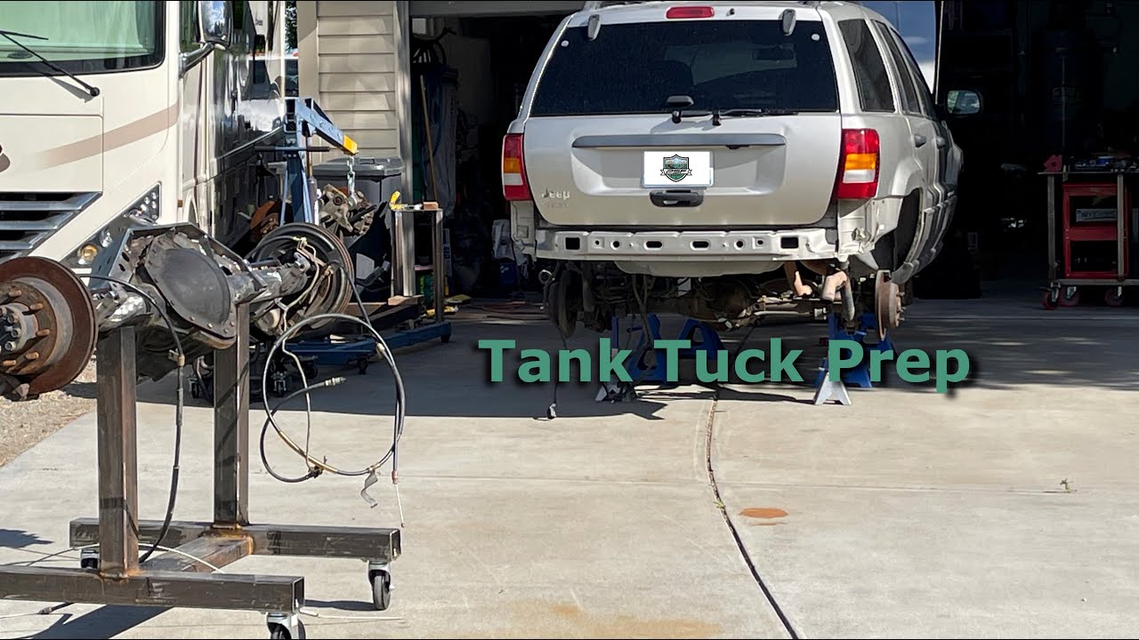 Jeep Grand Cherokee WJ Tank Tuck Prep to Clear 1Ton Axles! YouTube