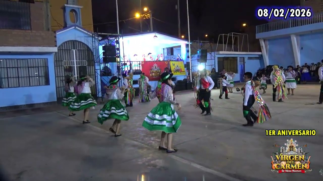1ER ANIVERSARIO VIRGEN DEL CARMEN DE VILCAS HUAMAN - COMPARSA SAN JOSE DE PUCARAQAY
