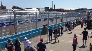Formula-E V.s. An Drone Drag Race Huge Drone Crash