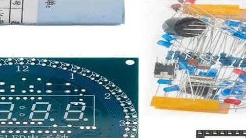 DIY Rotating Digital LED Display Module Alarm Electronic Digital Clock Kit 51 SCM Learning Board 5V