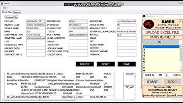 Telecom Form Filling Auto Typer , and Automatic Typing Software