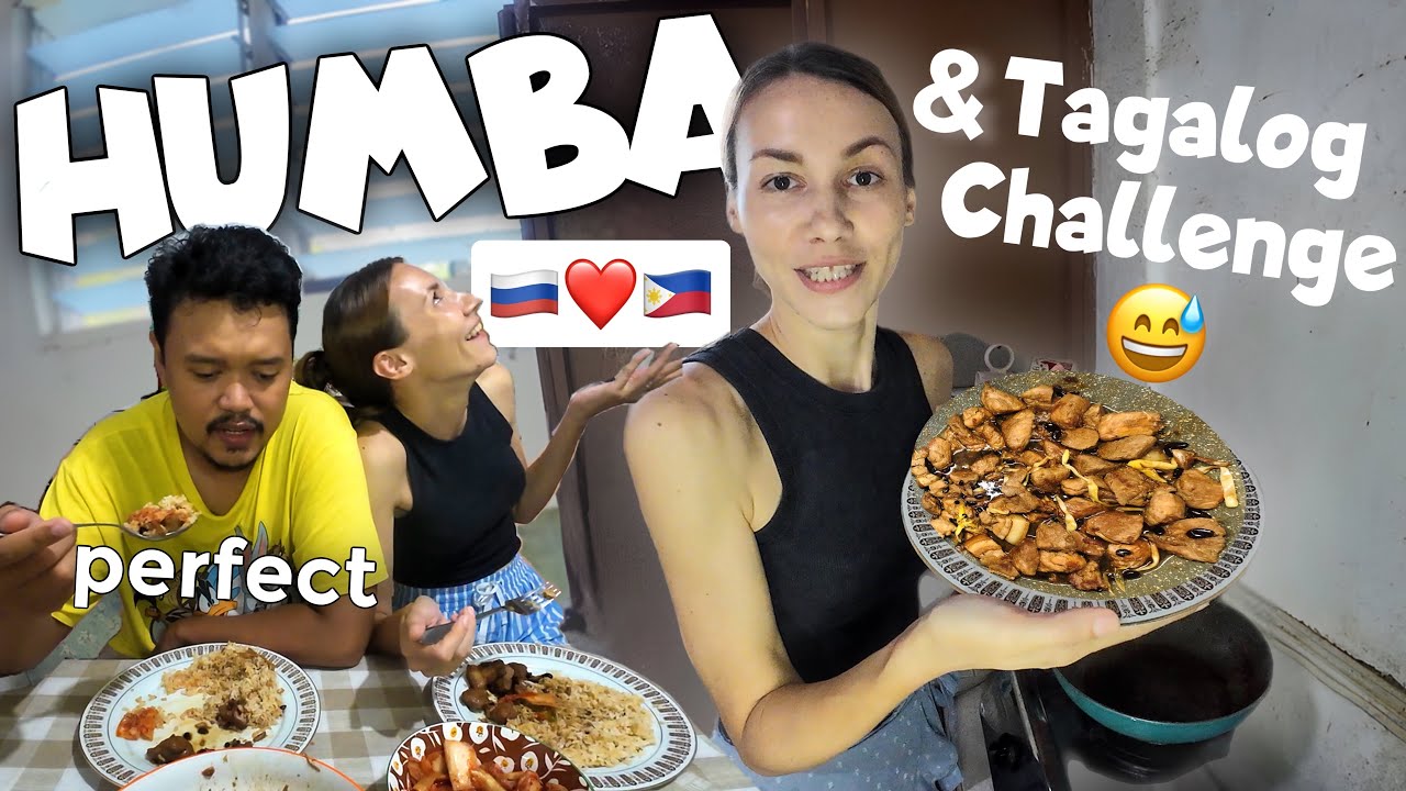 Learning Tagalog while Cooking Delicious HUMBA BISAYA! Foreigner Filipino Family🥰