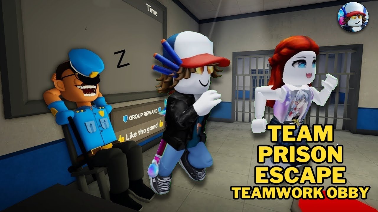 Team Prison Run Escape | Roblox Teamwork OBBY Gameplay - YouTube