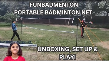 FunBadmenton Net Set Unboxing Video | Portable Badminton Net Unboxing