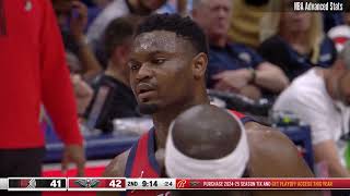 Zion Williamson 26 pts 10 reb 3 ast vs Portland Trail Blazers | 2024-03-16