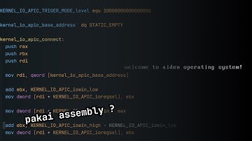 Saya membuat operasi sistem sendiri dengan assembly? 🤯