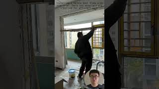 Marble Door Frame Installation Process #Construction #DIY #Craftsmanship