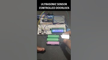 ULTRASONIC SENSOR CONTROLLED DOORLOCK- USING ARDUINO