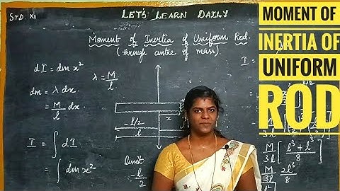 Moment of Inertia of a Uniform Rod #letslearndaily #class11physics