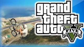 GTA 5 Online Funny Moments 12 - BMX Gliding Glitch Fails and Wins! 