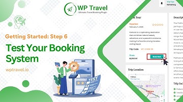 Step 6: Test Your Booking System Using WP Travel | Creating Your Travel Website