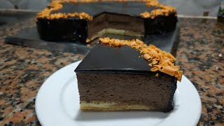 طارط كلاصي بالشوكولا  tarte glacée au chocolat