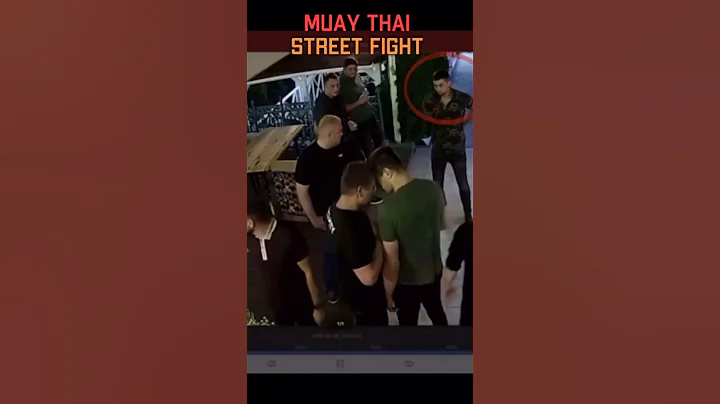 Muay Thai on the street fight 🥊 #muaythai #boxing #mma
