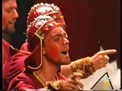 Actuación de El Rey Mauricio y sus fenicios en semifinales del COAC 1996