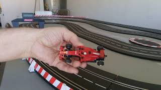 Part 2 of Ferrari "S.Vettel, No 5 tested on my 1/24 scale Carrera Track