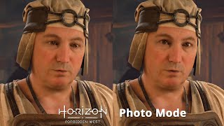 Strange eyes bug in Horizon Forbidden West Photo Mode
