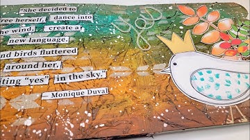 The easiest way to create amazing texture! Mixed Media Art Journal