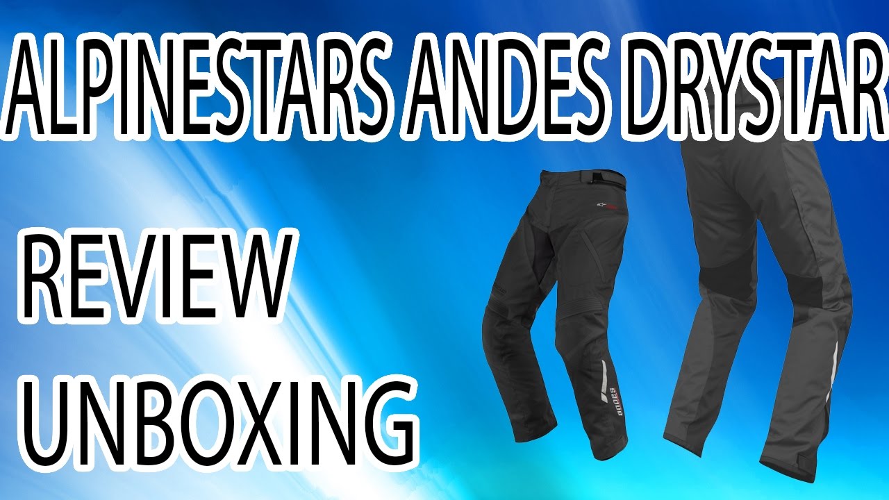 Prueba pantalones Alpinestars Andes Drystar | Andes Pants | Review - YouTube