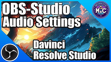 Setting Proper audio on OBS studio for Davinci Resolve Studio