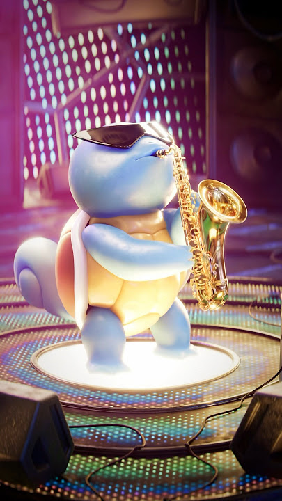 honkin 🎷 #animation #pokemon #cg #epic #sax #squirtle #guy