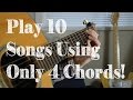 Learn 10 Popular Songs on Guitar Using 4 Easy Chord Shapes! G Em C D
