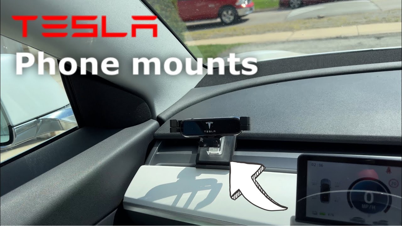 3 different phone mounts for your Tesla Model 3 and Model Y by