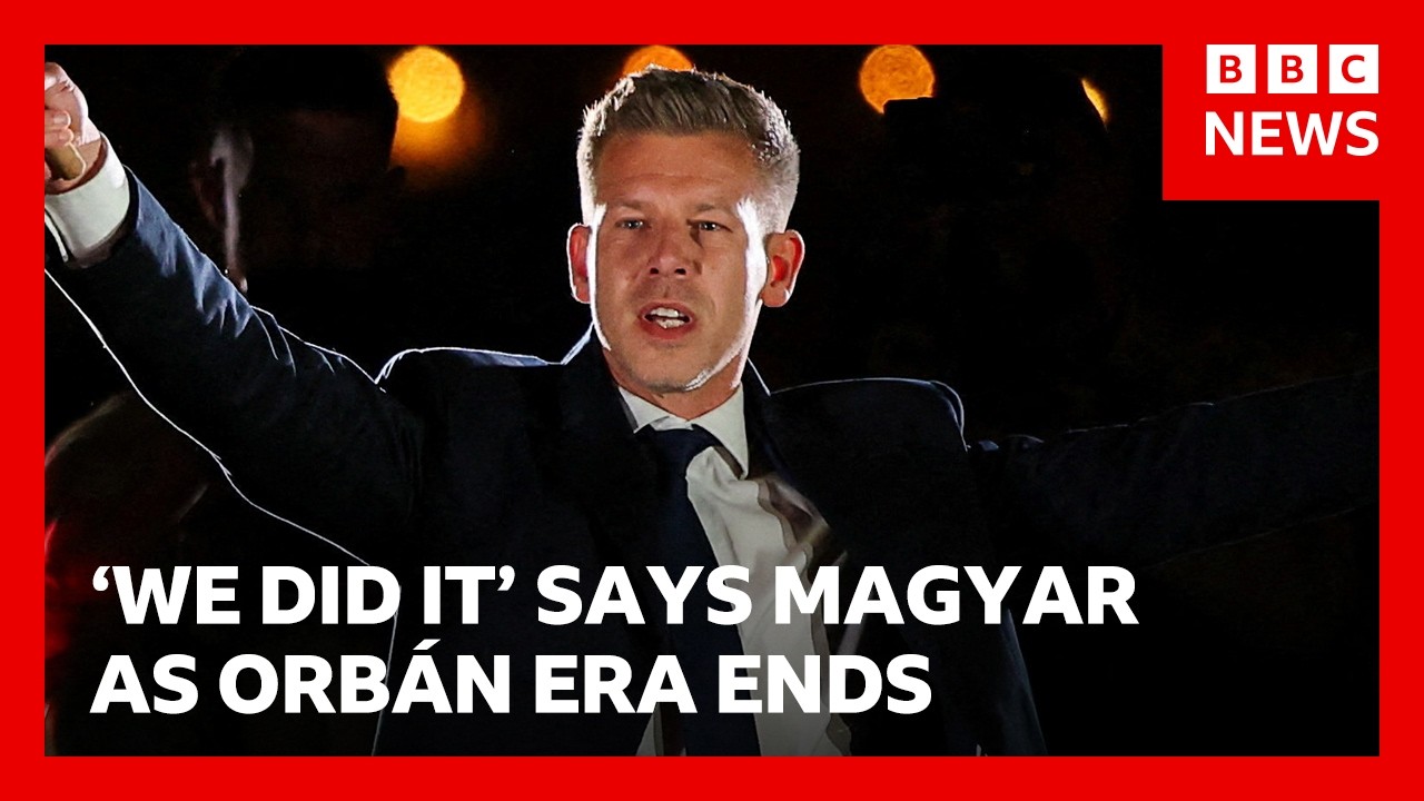 Orbán era swept away by Peter Magyar's election landslide in Hungary | BBC News