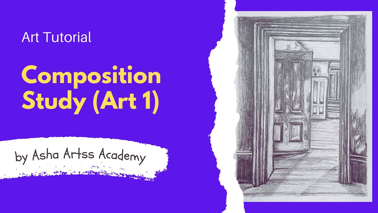 Composition Study Art 1 | How to draw step by step easy method ...