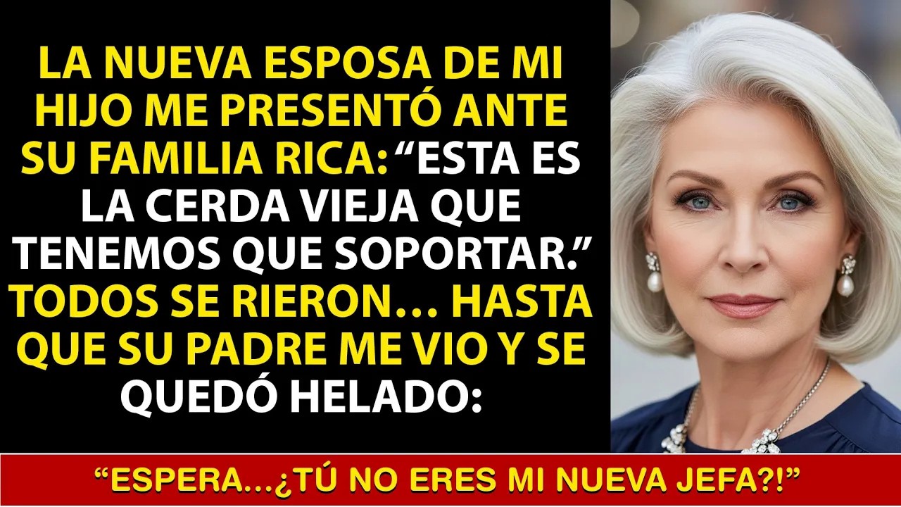Mi Nuera Me Llamó “Cerda Vieja” En La Boda… Pero Su Papá Me Vio Y Se Quedó Helado： “¿Es Ella？”