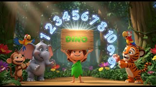 Count with Dino – Numbers in the Jungle | Fun Counting Song for Kids | Silly Dinosaur Rhyme