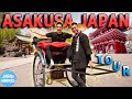 TEMPLES and CHERRY BLOSSOMS WHILE CRUISING in TOKYO JAPAN!! // ASAKUSA TOUR