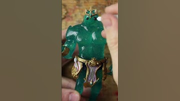 Sculpting Poseidon Underwater with Epoxy Resin!