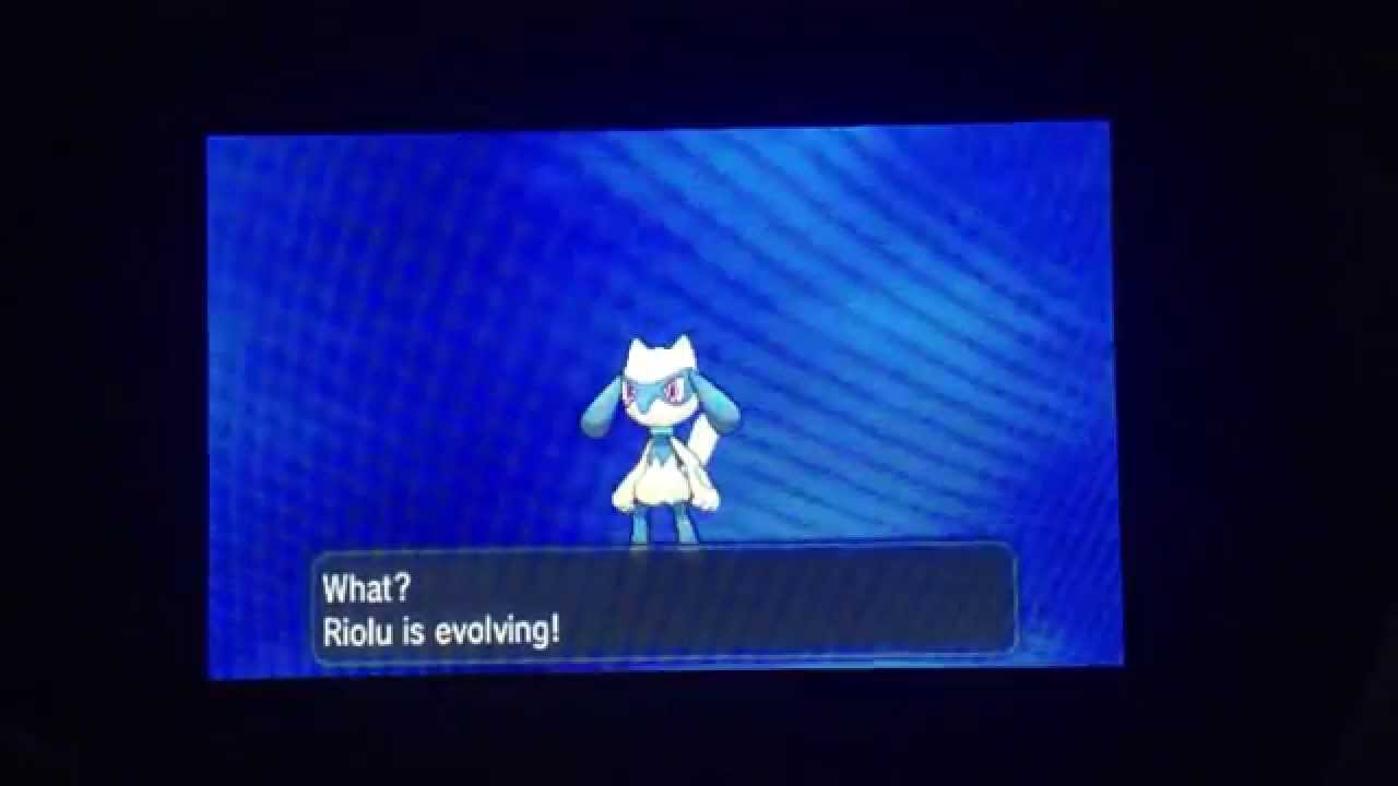 Shiny Riolu Evolves into Shiny Lucario & Shiny Mega Lucario Pokemon  UltraSun 