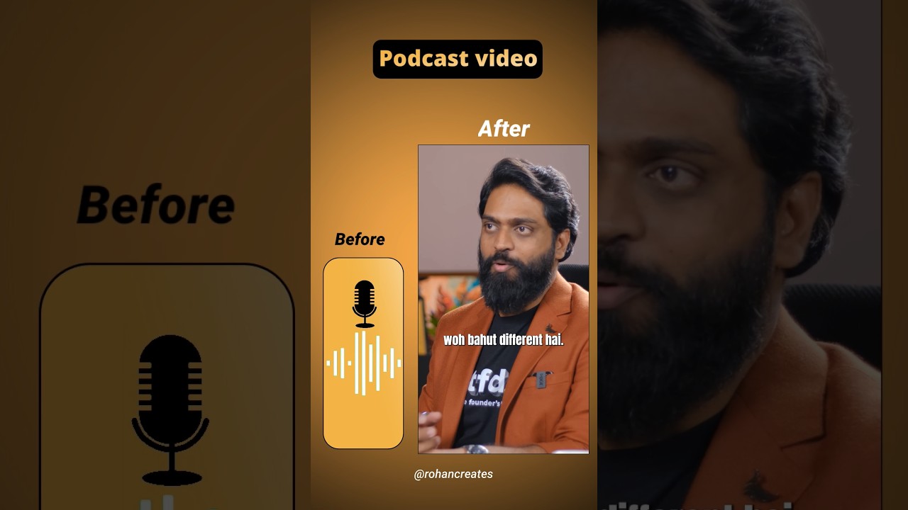 Podcast Reel Recreated by Me | Video Editing Practice