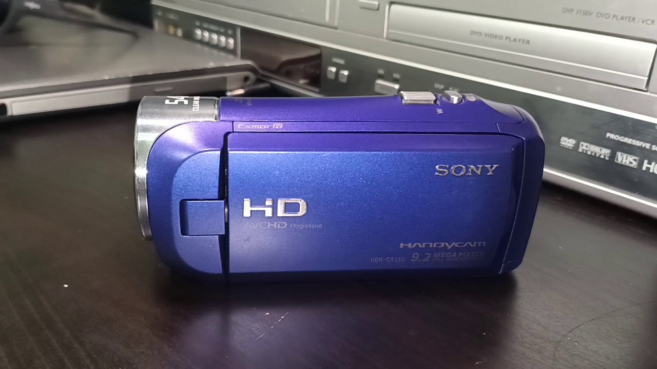 Unboxing and first impressions of my Sony HDR-CX240 Handycam