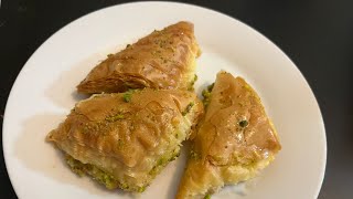 How to make Baklava | Easy recipe l طريقة عمل البقلاوة من العجينة الجاهزة