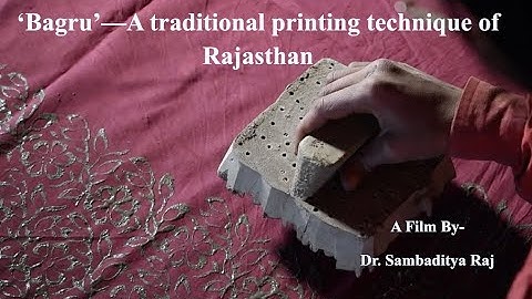 BAGRU   TRADITIONAL PRINTING TECHNIQUE