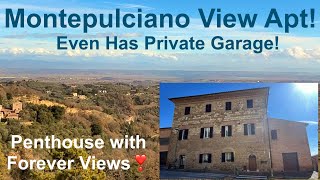 WOW! Huge Montepulciano Italy Apt! | Forever Views &amp; Private Garage | Only €340,000! Pocket Listing!