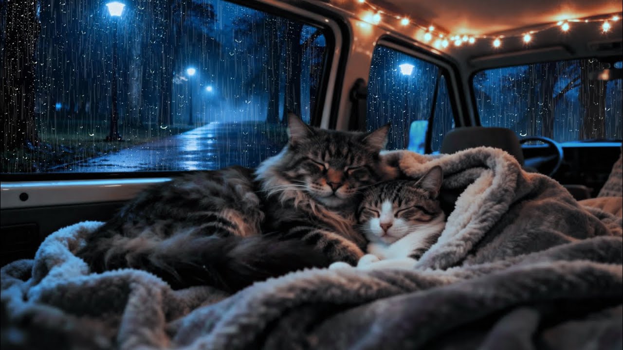 (NO ADS) ASMR SLEEP AID - SOOTHING SOUNDS FOR RELAXATION AND SLEEP - RAIN ON CAR