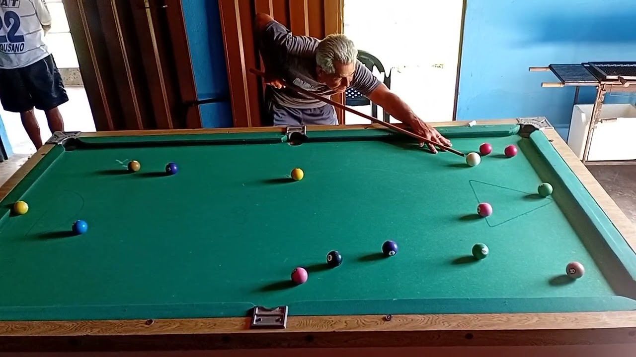 Disputa de sinuca , baianinho e seu Jão, . Rio manso @sinuca 