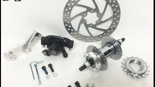 Rear Wheel Disc Brake Conversion Kit For Cruiser Bicycles