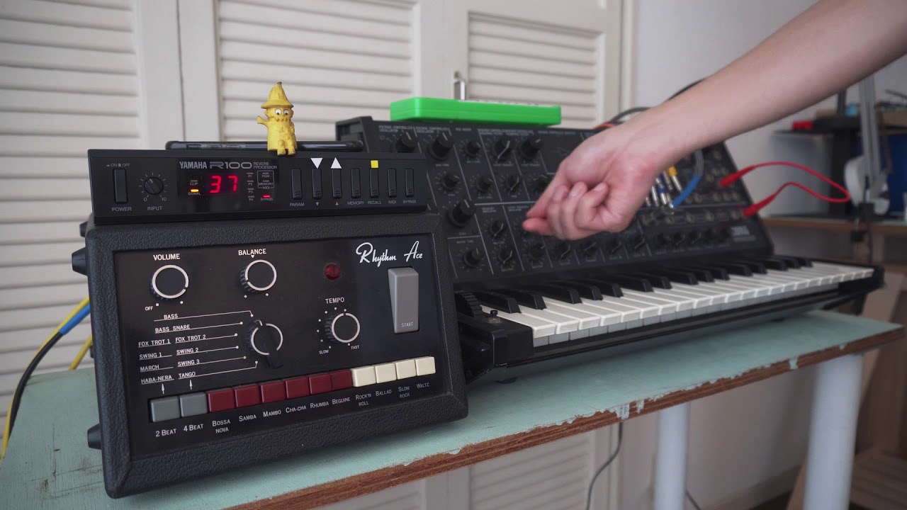 Korg MS-20 / Ace Tone Rhythm Ace FR-6 / Yamaha R100