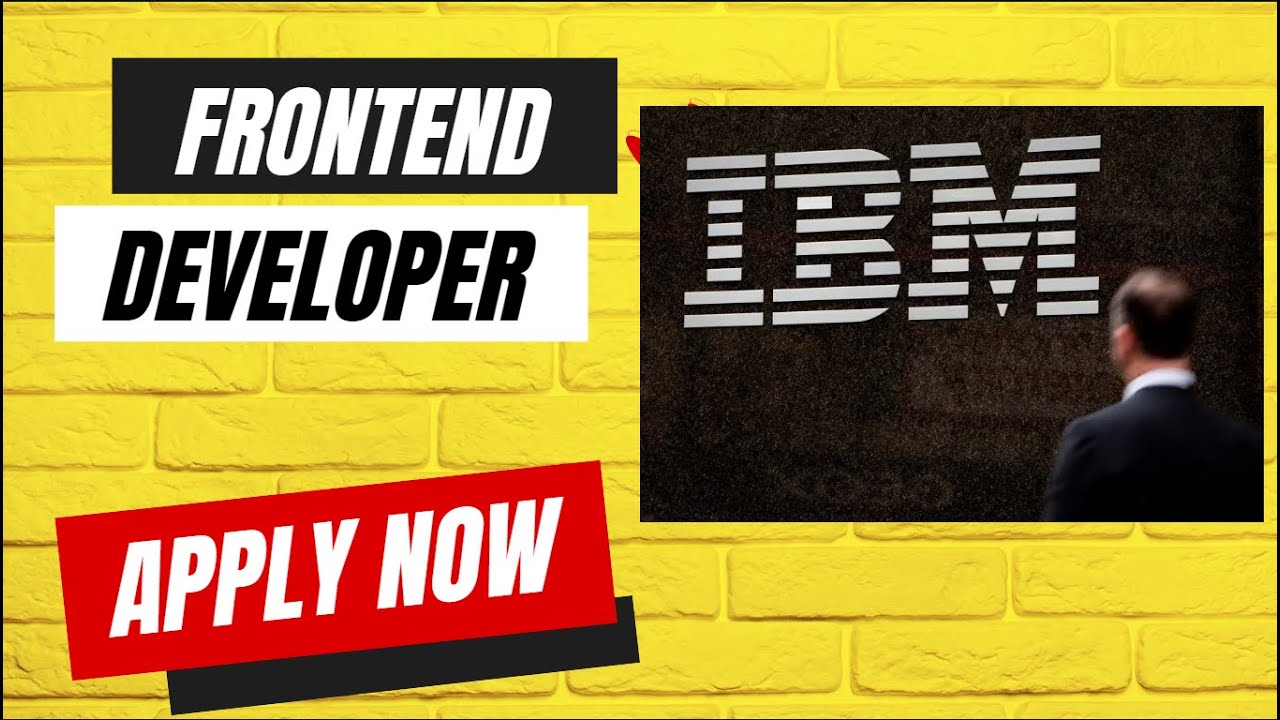 Frontend developer IBM | off campus job IBM | job - YouTube