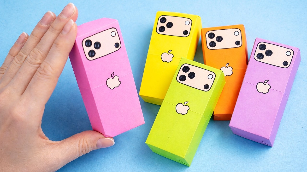 Iphone Box Making Origami Mini Box - How to Make a Mini Box iPhone 17 - YouTube